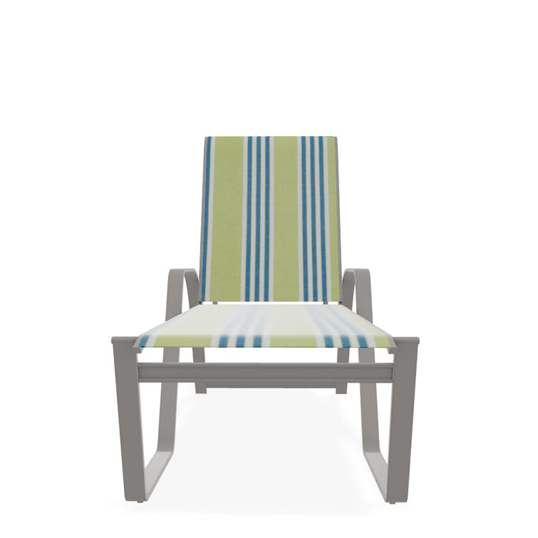 Holna Outdoor Rust-Resistant Metal Chaise Lounge