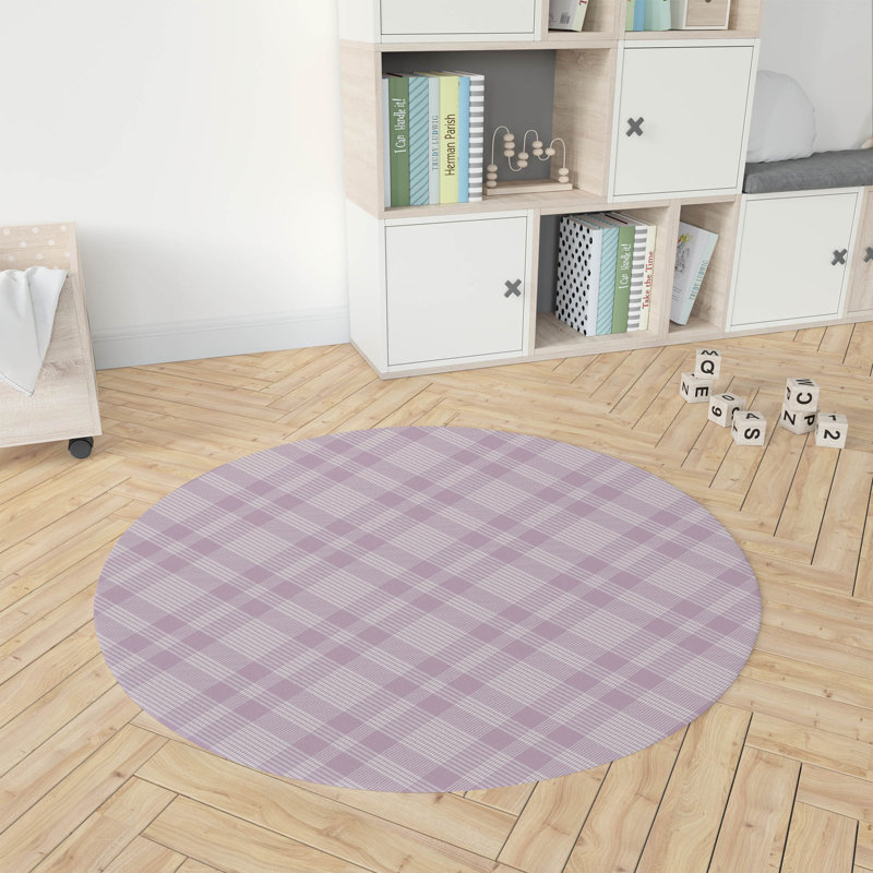 Tapis de jeu Lily Tartan, Rose