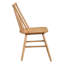 Ensemble de 2 chaises d'appoint au fini chêne naturel, courbée chic, salle à manger en bois durable de 2, conception élégante