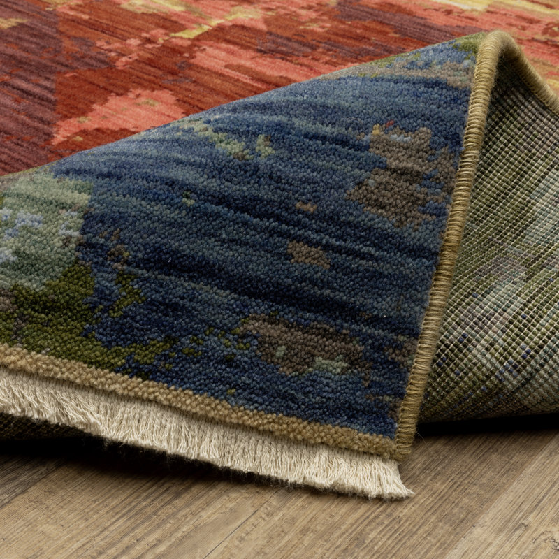 Japhenia Abstract Indoor Rug, Rectangle 3'3" x 5'