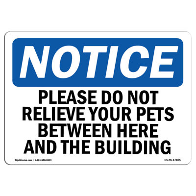 Please Do Not Relieve Your Pets Between Sign