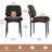 Faux Leather Dining Chairs Set of 2, Mid-Century Modern Upholstered Side Chairs with Wood Frame for Dining Rooms,Kitchens,Living rooms-1611851913