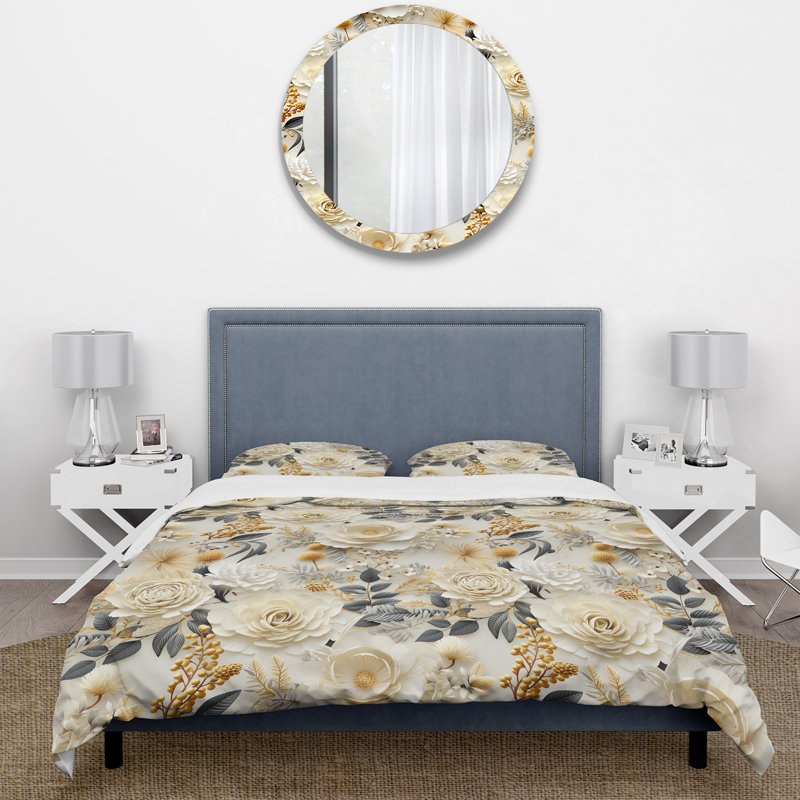 Ensemble de housse de couette Ethereal Serenity, Housse de couette pour très grand lit et 2 très