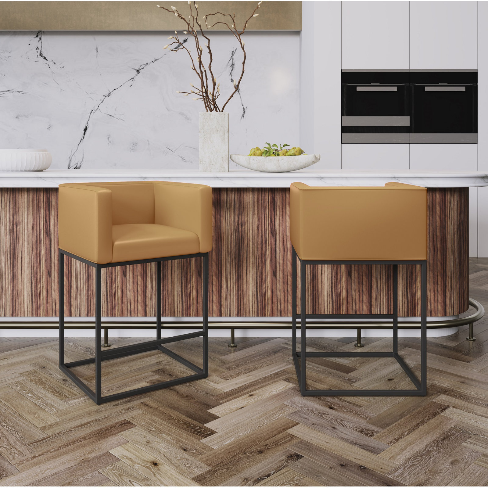 29" Bar Stool, Counter Stool (25" Seat Height), Clay