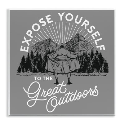«Expose Yourself», impression sur plaque murale par Jedco Brands, Inc.