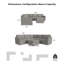 Canapé modulaire rembourré à accoudoirs larges avec repose-pieds 6 pièces Flex-124389695-124389694