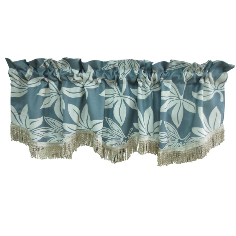 Oneill Floral Window Valance, Blue