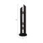 Ynes Modern Black Resin Geometric Sculpture - 64" Tall Freestanding Home & Office Decor