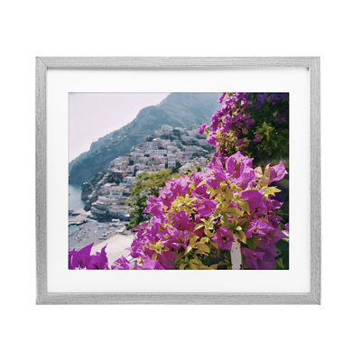 «Flowers In Positano», reproduction encadrée sous verre, design par LSR Creative Studio