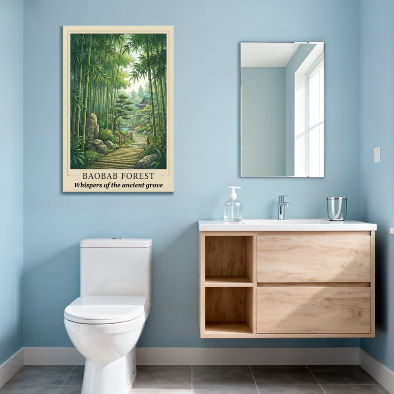 Paysage et nature Chemin de forêt de bambous Sérénité antique Nature Tranquillité Verdure Harmonie, H 40 po x l 28 po