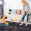 Tapis noir et doré lavable-1957788480