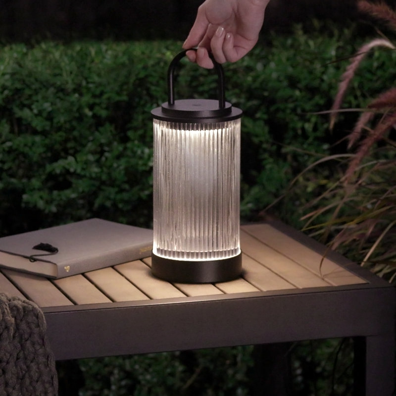 Tawa Accent Rechargeable Table Lamp, Black