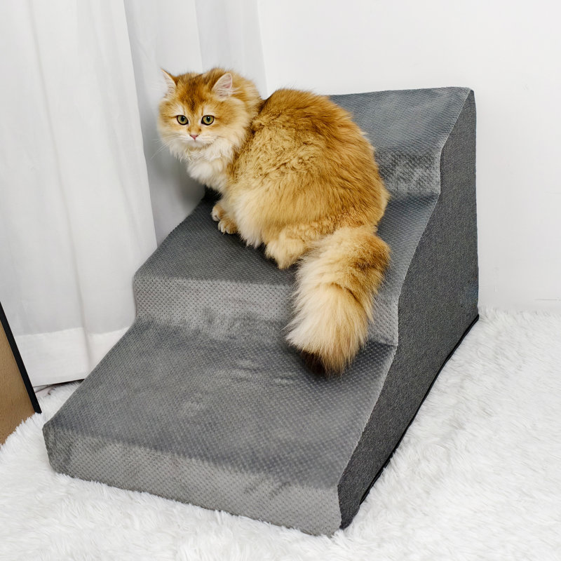 Escalier anti-dérapant pour chien en mousse souple, H 16 po x l 15,5 po x P 26 po