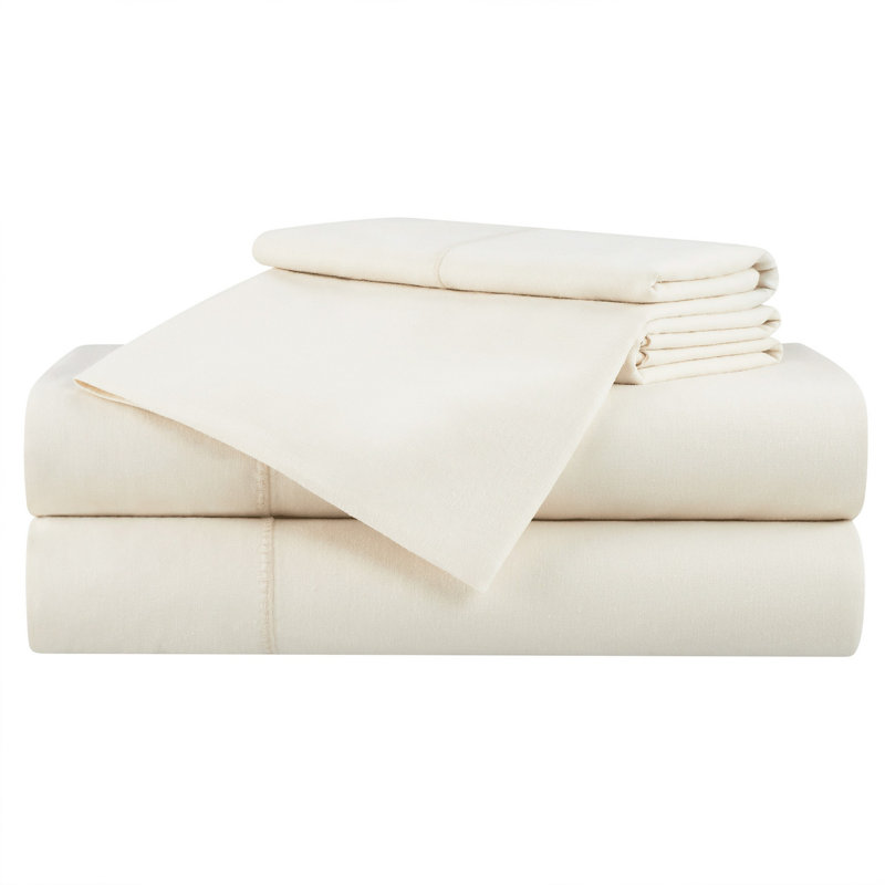Aston & Arden Linacel And Lyocell Sheet Set TENCEL Sheet Set, Tan, California king