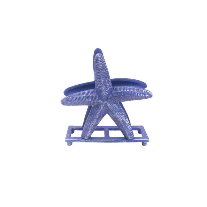 Porte-serviettes debout étoile de mer, Mauve