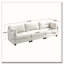 Canapé 3 places en tissu chenille profond-2064245415