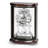 Roman Numeral Mahogany Quartz Movement / Crystal Tabletop Clock in