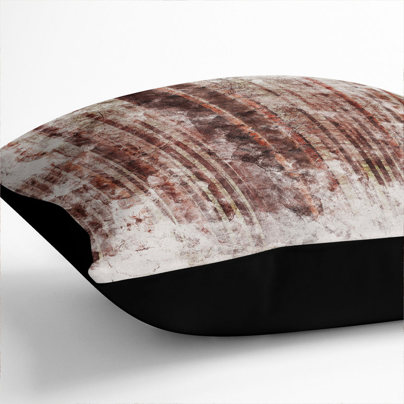 Autumn Forest Vol.7 Watercolour Square Throw Cushion, 55cm H x 55cm W x 20cm D, Black