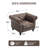 Gazim 42.52“ Wide Tufted Faux Leather Chesterfield Chair Accent Chair-1551976319