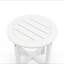 Table d'appoint ronde en HDPE de 18 po de diamètre x H 17 po, petite table de bout de patio résistante aux intempéries