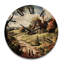 Horloge murale en bois massif Norita-1917478978