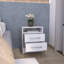 Table de chevet H 23,6 po, avec 2 tiroirs et 1 tablette