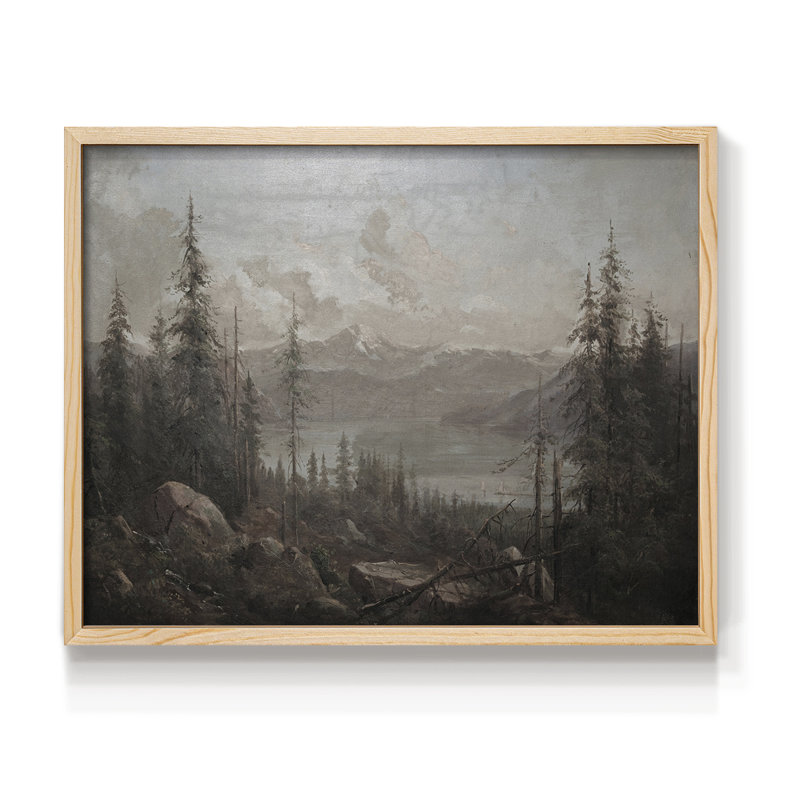 Paysages rétro-CCGCLXXX-III - impression encadrée - réaménageable, Naturel, H 11 po x l 14 po