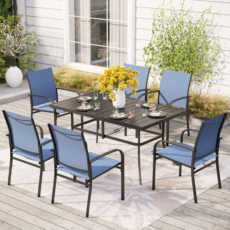Argyri Rectangular 6 - Person 60" Long Dining Set