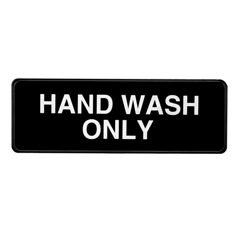 Hand Wash Only Sign