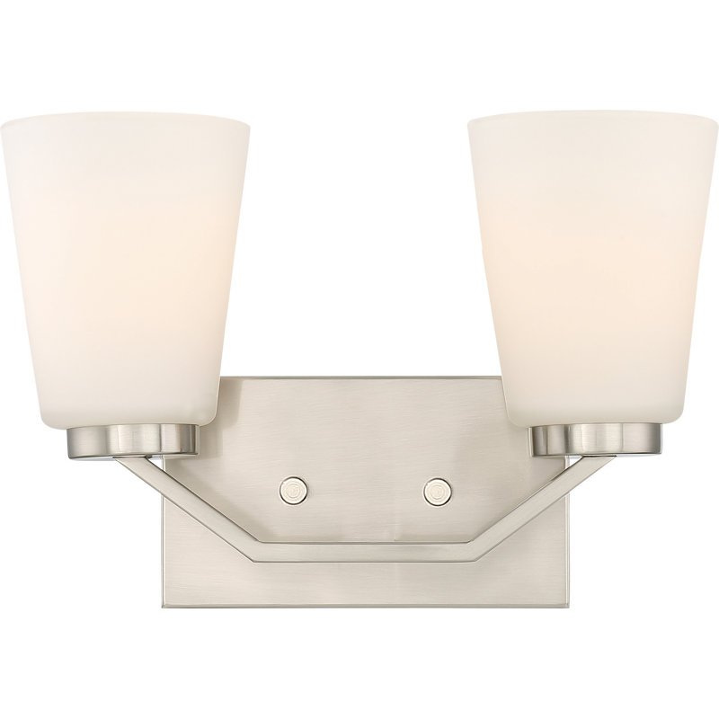Naccarato 2-Light Dimmable Vanity Light, Brushed Nickel