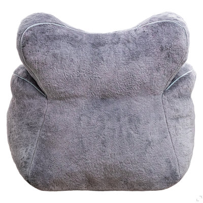Fauteuil à billes, fauteuil à billes en fausse fourrure pour adultes, canapé confortable avec dossier en forme de cœur, grand fauteuil de lecture pour salon, chambre à coucher, appartement