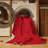 Machine Washable Solid Red Area Rug-863028747