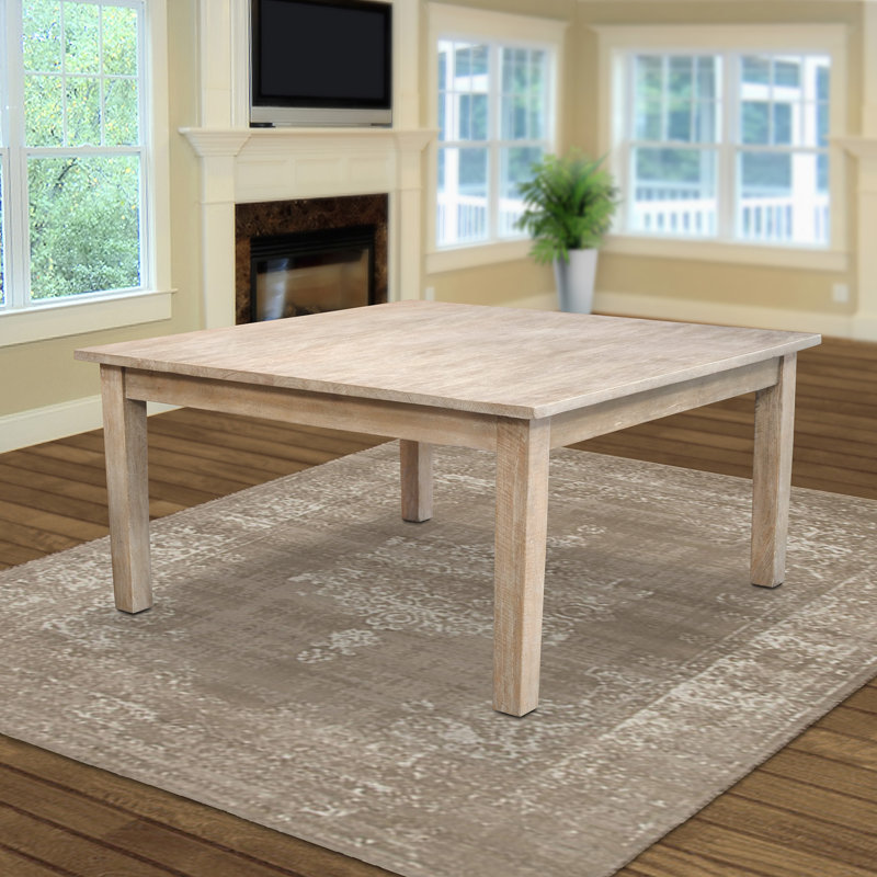 Arnisa Mahogany Solid Wood Dining Table, Light Rustic