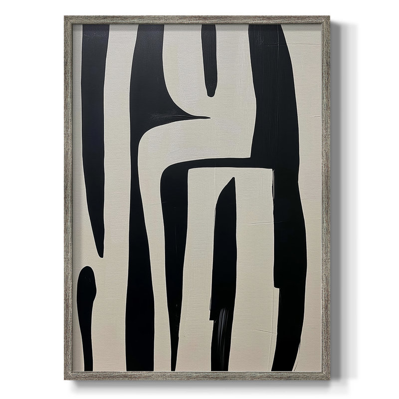 ABSTRACT Series DCL III, reproduction encadrée - bois massif, H 15 po x l 12 po