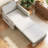 61.61"  W, 4-in-1 foldable sofa bed with adjustable backrest and side pockets, removable cotton-linen fabric, easy to move, suitable for RV small spaces-1619033457-1619033459