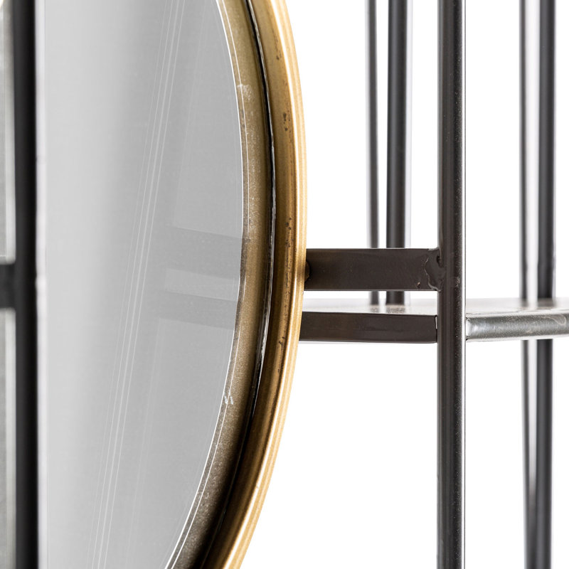 Meribah Metal Round Wall Mirror