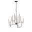 Lustre campagnard industriel 12 lumières 12 lumières