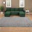 Spacious Corduroy Sectionals With Multifunctional Storage And Modern Design For Family Living Room