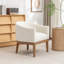 Fauteuil avec pieds en bois massif-131080924