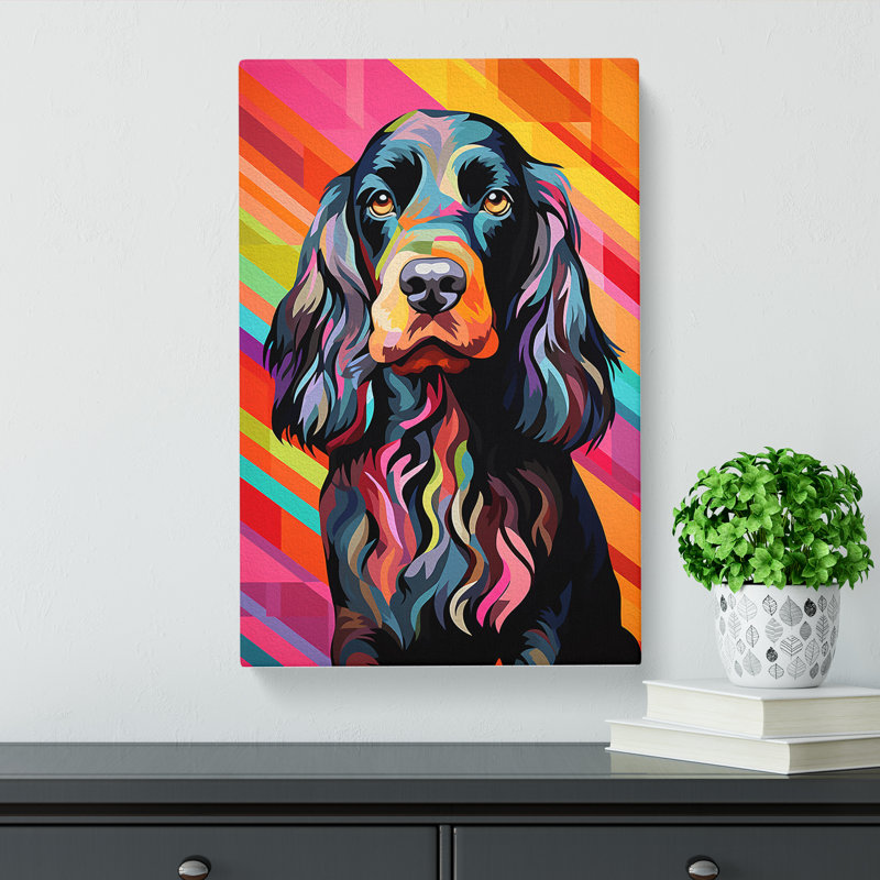 Cocker Spaniel Op No.2 - Wrapped Canvas, 76cm H x 50cm W x 3cm D