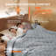 Couverture chauffante matelassée Cozy Winter Collection-105647615-105647618