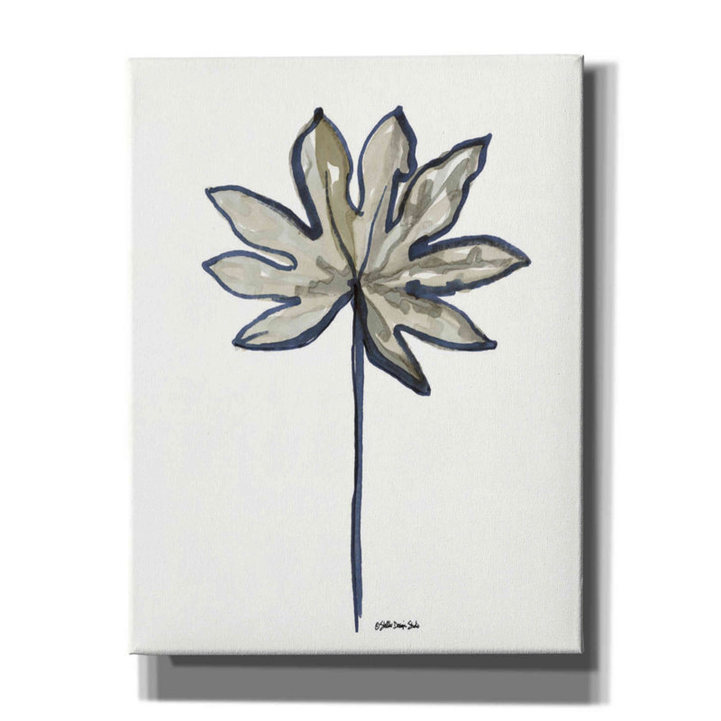 «Modern Palm 2» par Stellar Design Studio - peinture sur toile tendue, H 34 po x l 26 po x P 1,5 po