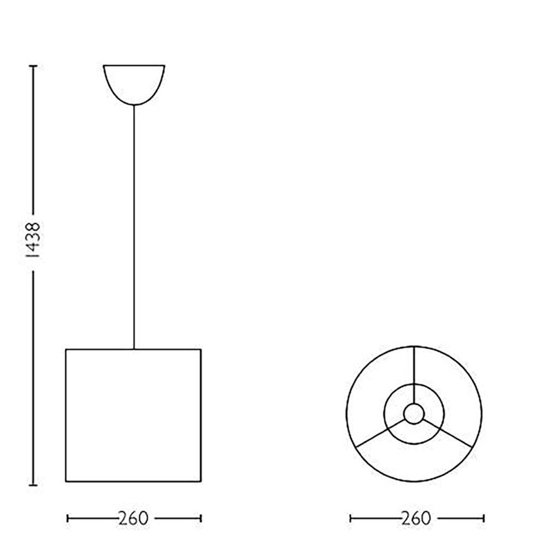 10.24'' H Paper Drum Pendant Shade