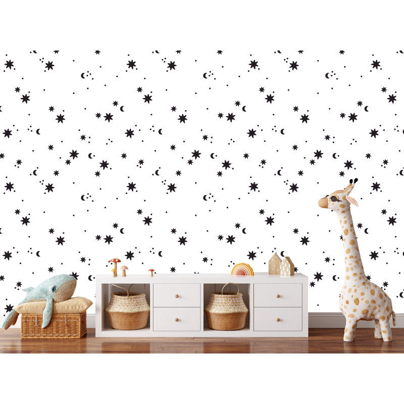 Rouleau de papier peint adhésif L 10 pi x l 24 po Moon and Stars