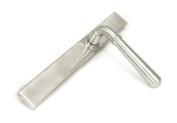 Newbury Multipoint Lock Door Handle, Satin Marine SS (316)