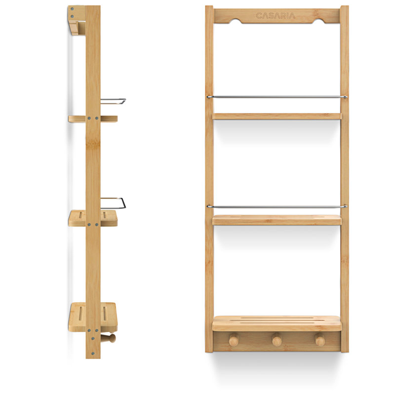 Solid Wood Wall Bathroom Storage