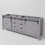 Marsyas 84 in W x 22 in D Double Bath Vanity-580390157