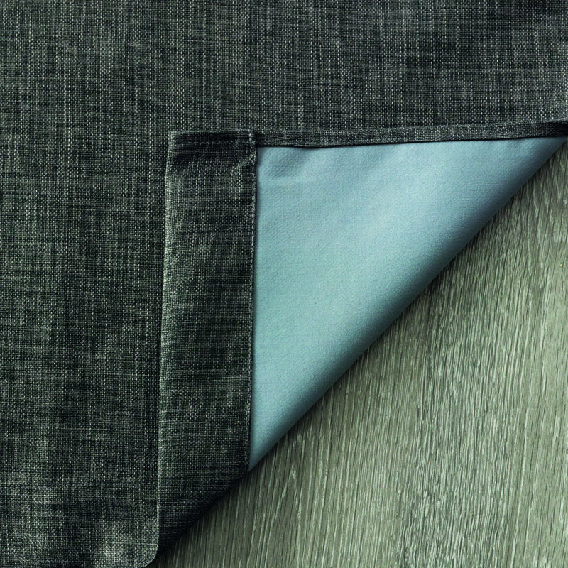 Panneau de rideau simple occultant et isolant avec œillets Benzion, Gris anthracite, L 52 po x L 95 po