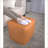 Ottoman Contemporary Multi-Use Square Pouf 16”x16”x16 | Caramel | Faux Leather-337253420