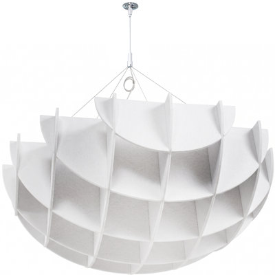 VIVO 43.25” x 16.8” Semi Circle Hanging Acoustic Sound Panel